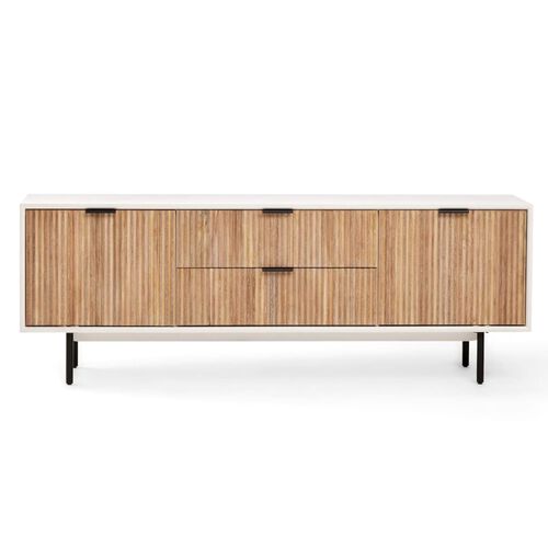 West Elm Quinn Media Console Lacquer/Rubberwood